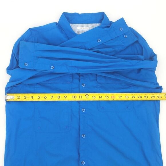 Columbia Shirt Men Size Large PFG Bonehead Long Sleeve Shirt Fishing Outdoors - Picture 4 of 8